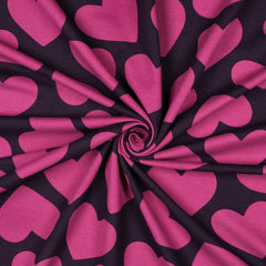 Soft Sweat Stoff Hearts by Poppy bei Der Buntspecht