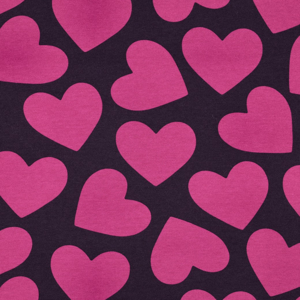 Soft Sweat Stoff Hearts by Poppy bei Der Buntspecht