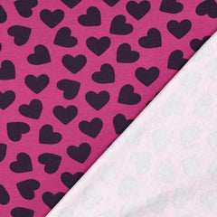 Soft Sweat Stoff Hearts by Poppy bei Der Buntspecht