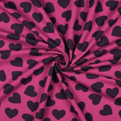 Soft Sweat Stoff Hearts by Poppy bei Der Buntspecht