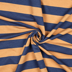 Soft Sweatshirt Stoff Bold Stripes by Poppy in blau bei Der Buntspecht