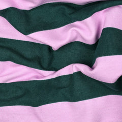 Soft Sweatshirt Stoff Bold Stripes by Poppy in dunkelgrün bei Der Buntspecht