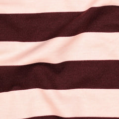 Soft Sweatshirt Stoff Bold Stripes by Poppy in zartrosa bei Der Buntspecht