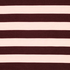 Soft Sweatshirt Stoff Bold Stripes by Poppy in zartrosa bei Der Buntspecht