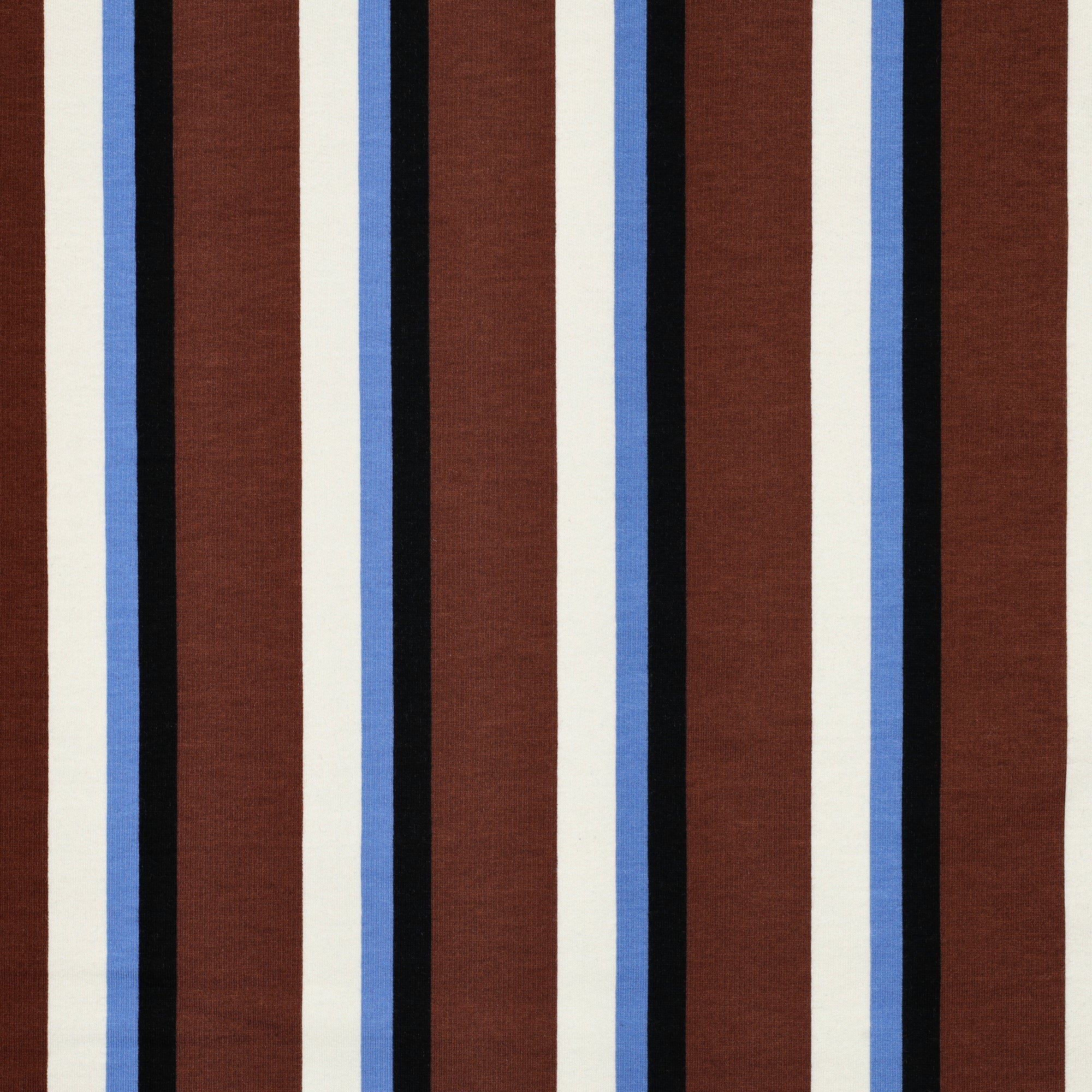 Soft Sweatshirtstoff Stripes Bayo in braun by Poppy