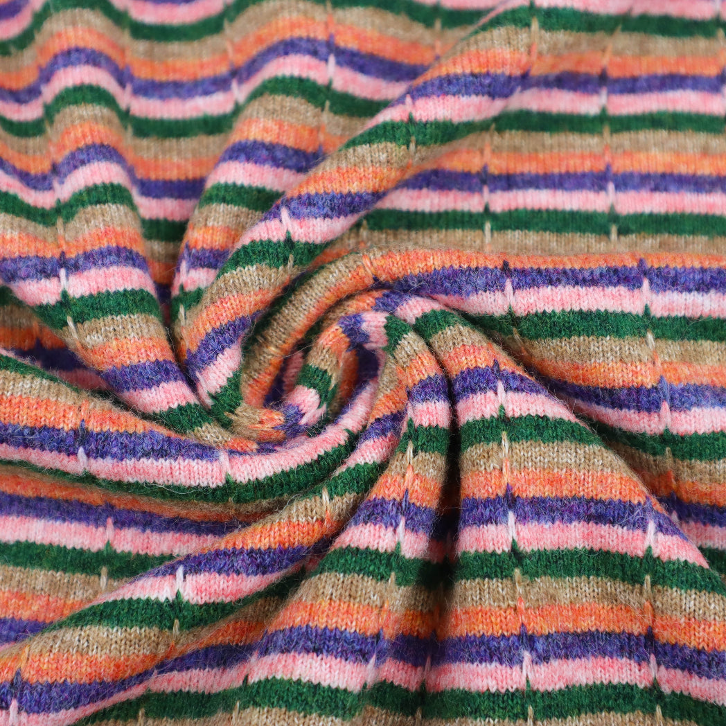 Strick Jacquard Stripes Multicolour by Poppy bei Der Buntspecht