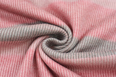 Strickstoff Rosy Stripes