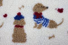 Teddy Stoff Jacquard Dachshund