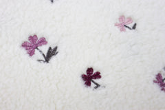 Teddy Stoff Jacquard Embroidered Flowers