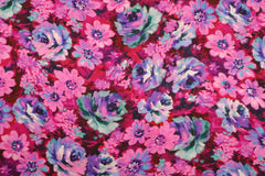 Viskose Satin Blumengarten