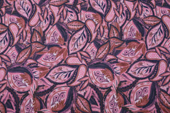 Viskosejersey Digital Paisley Leaves