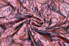 Viskosejersey Digital Paisley Leaves