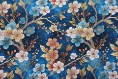 Viskose Twill Autumn Flowers