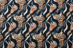 Viskose Twill Tiger Waves