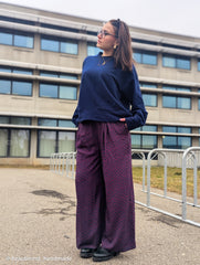 Viskosewebware Geoluxe Chain Twist by ki-ba-doo - 596 nachtblau