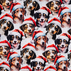French Terry angeraut Digital Weihnachtsrudel