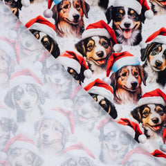 French Terry angeraut Digital Weihnachtsrudel