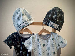 Baumwolljersey Hello Robot ! by Mrs. Mint Design