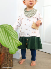 Baumwolljersey Life in the Forest by Christiane Zielinski - Schnecken - 010 natur