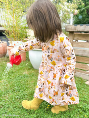 Baumwolljersey Lyon Kleid Pferdefreunde bei Der Buntspecht Shop