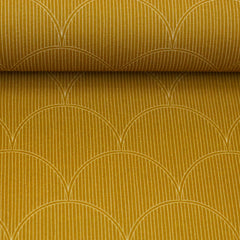 Canvas Bloom & Berry by Lausemia mit Bögen auf ocker bei Der Buntspecht Shop
