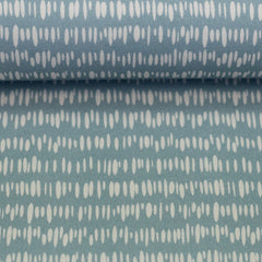 Canvas Bloom & Berry by Lausemia blau mit Strichen bei Der Buntspecht Shop