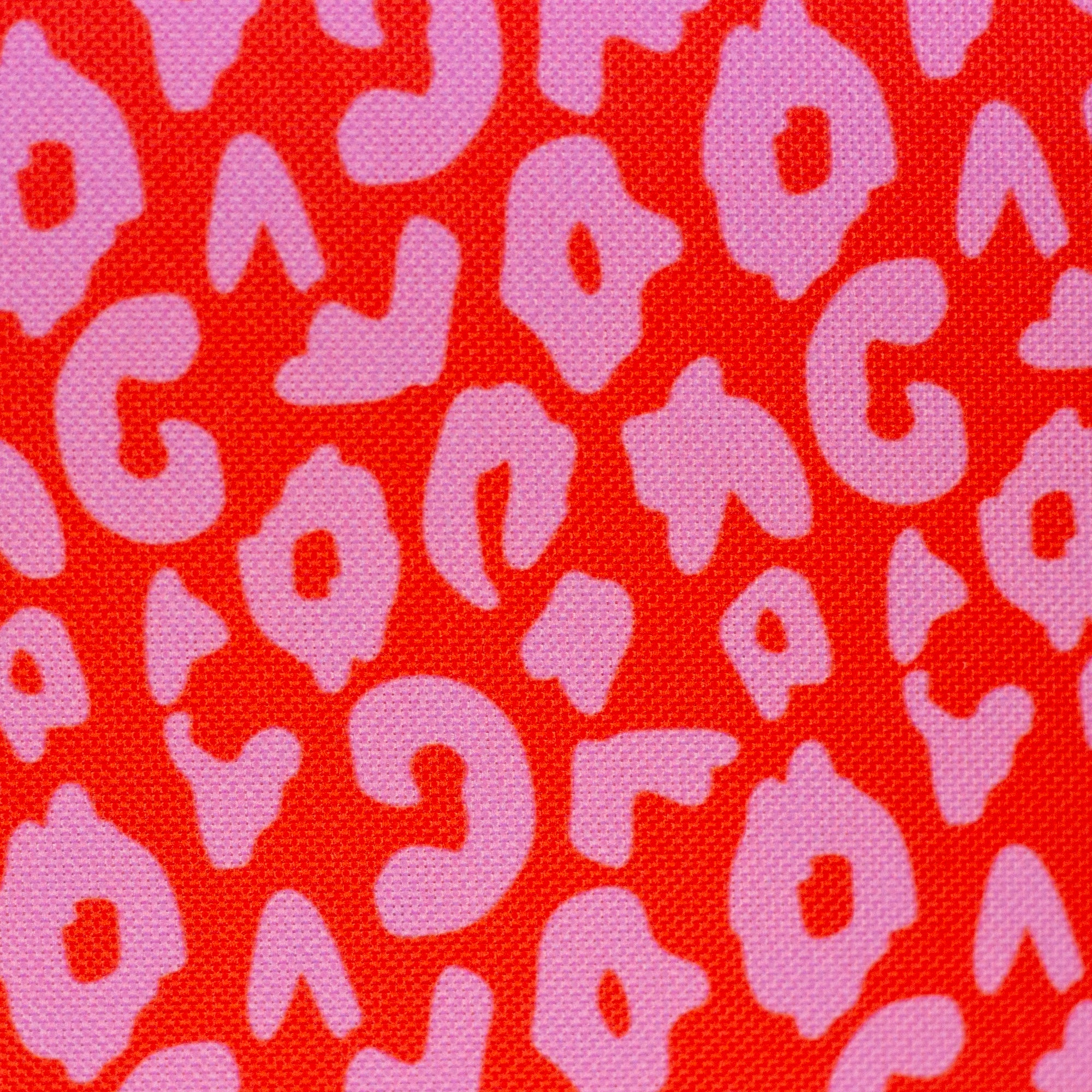 Oxfordgewebe Colourful Collection Leo Design by Cherry Picking in rot bei der Buntspecht Shop