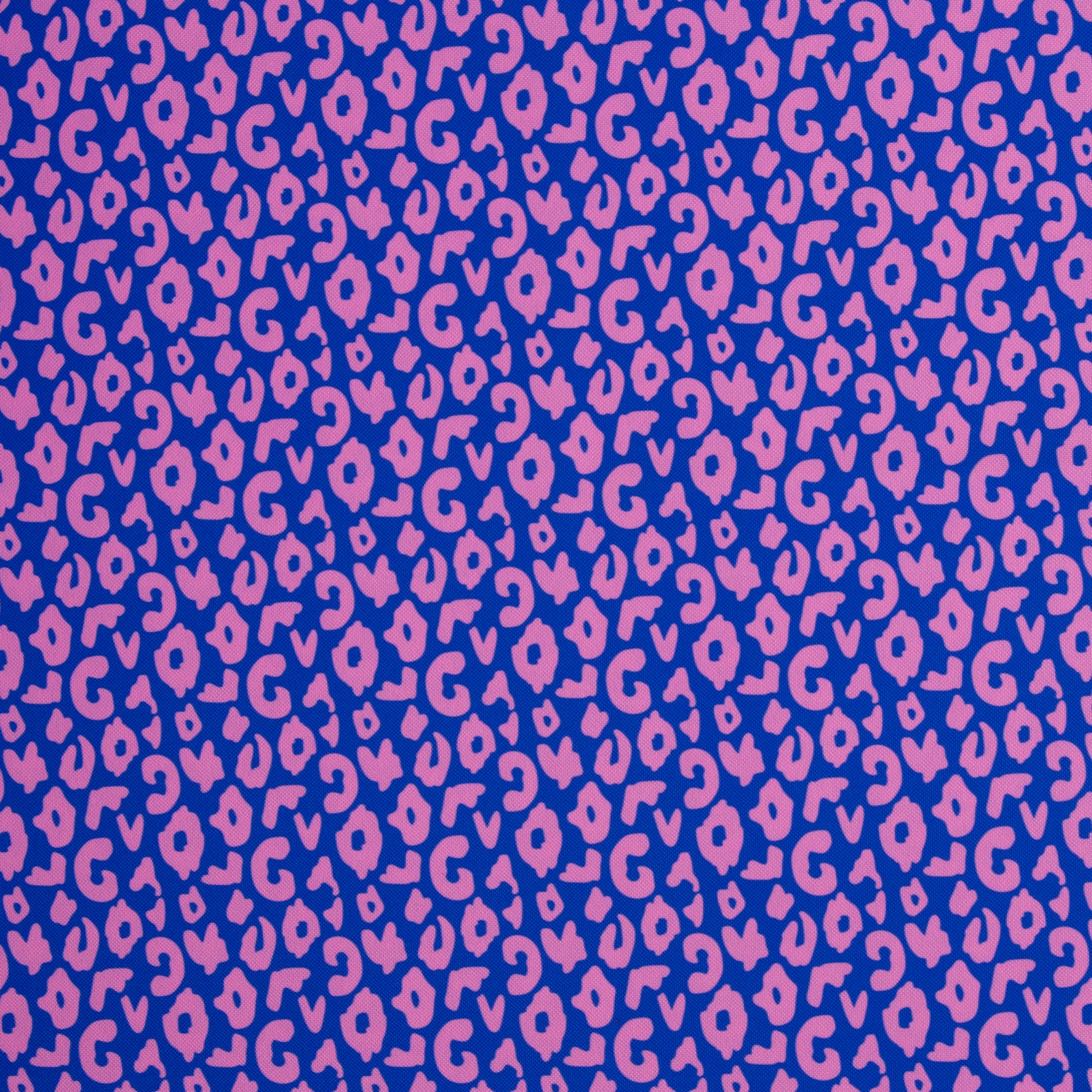 Oxfordgewebe Colourful Collection Leo Design by Cherry Picking in royalblau bei der Buntspecht Shop