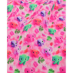 Baumwoll Popeline Mini Elefanten - pink