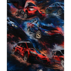 Baumwolljersey Digital Painted Cars