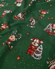 Baumwolljersey Reindeer & Snowman