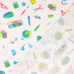 Baumwoll Cretonne Digital School Stuff