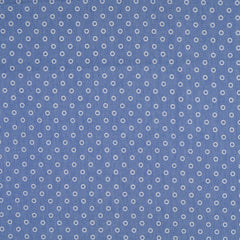 Hemdenstoff Jeansoptik White Circles