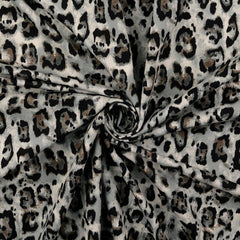 Baumwolljersey Digital Natural Animal Look