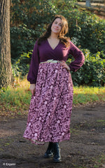 Viskosewebware Victorian Damask Tint by Bienvenido Colorido - 938 bordeaux