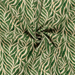 Baumwoll Viskose Webware Summer Leaves