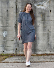 Viskosewebware Geoluxe Chain Twist by ki-ba-doo - 748 petrol/flieder