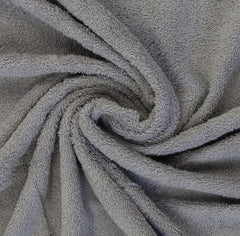 Reststück: 1,40m - Frottee uni grau