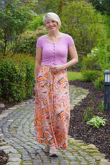 Viskosestoff Anneke Aquarell