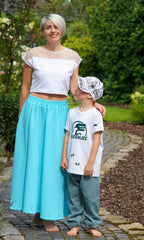 Double Gauze Musselin Bambino Lochstickerei