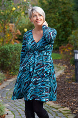 Viskose Twill Ruby Flames