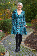 Viskose Twill Ruby Flames