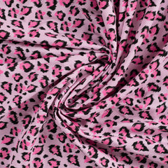 French Terry Glitzer Leopard