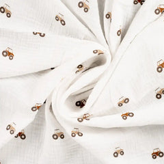 Double Gauze Musselin Bambino Traktoren