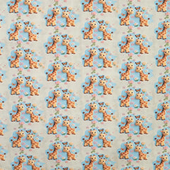 Baumwolljersey Digital Giraffen Liebe