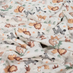 Baumwolljersey Digital Jungle Animals
