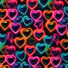 French Terry Digital Shining Hearts