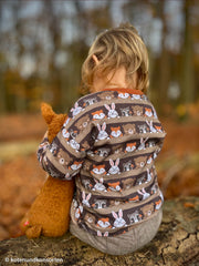 Baumwolljersey Gary Forest Animals