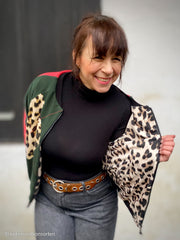 Panel French Terry Geoluxe Argyle by ki-ba-doo - Leo 563 dunkelgrün