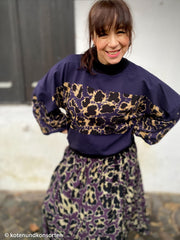 French Terry Geoluxe Leo Blockstreifen by ki-ba-doo - 596 nachtblau